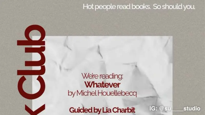SU Book Club: Whatever by Michel Houellebecq