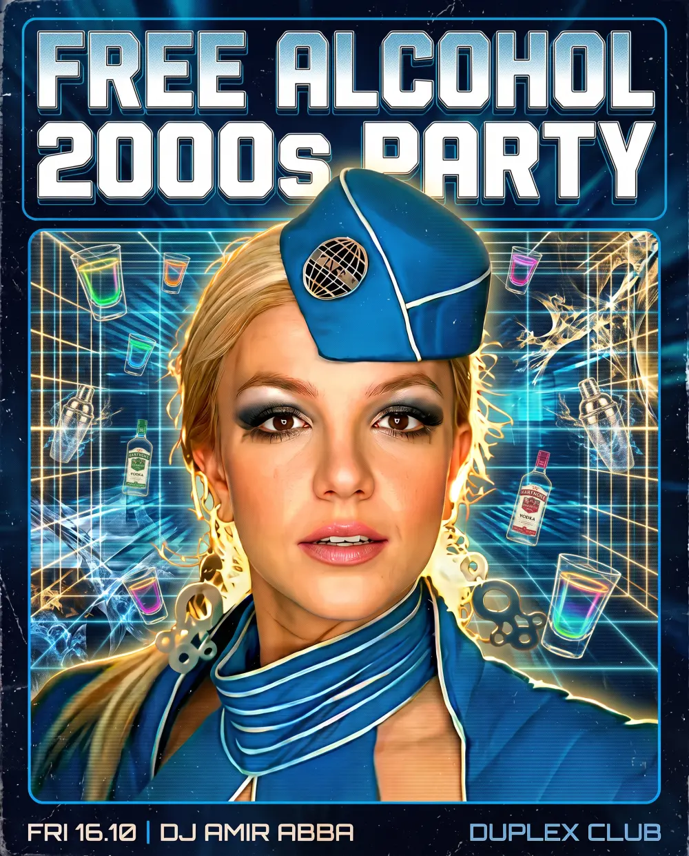 Free Alcohol 2000s Party