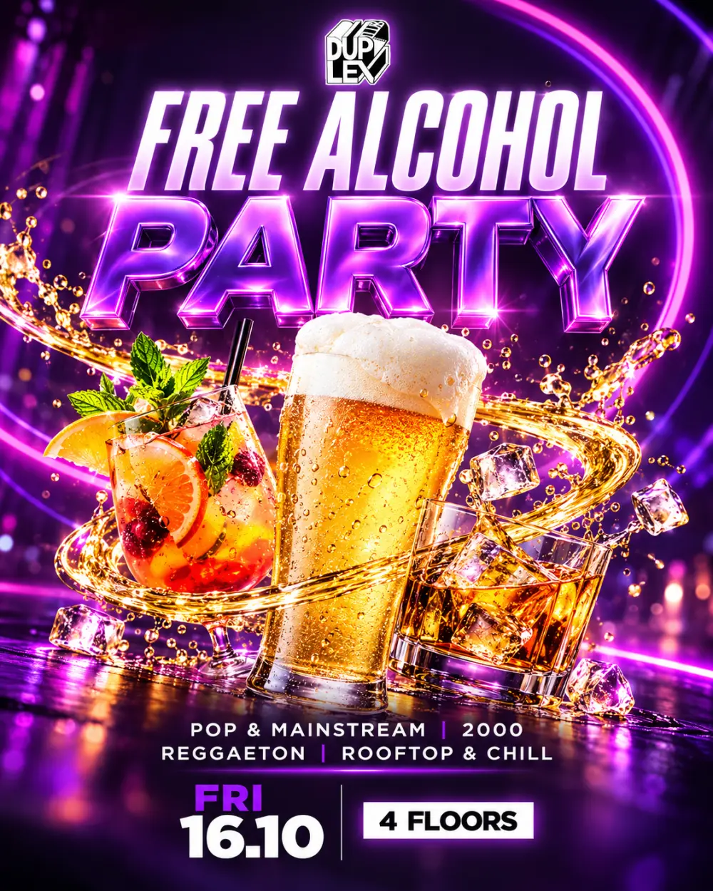 Free Alcohol Party