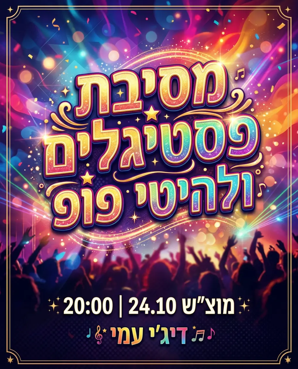 מסיבת פסטיגלים ולהיטי פופ