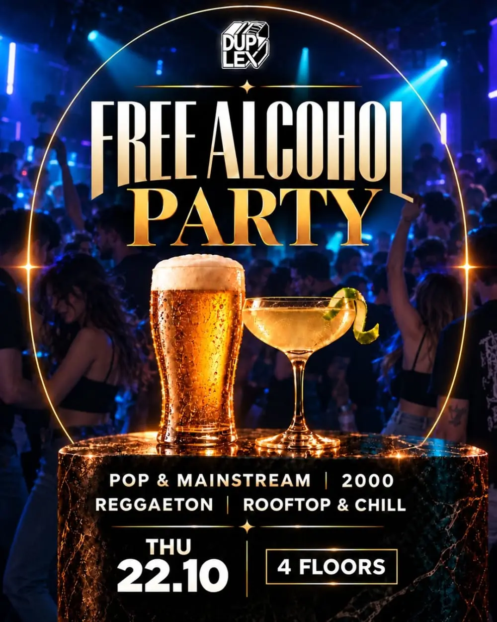Free Alcohol Party